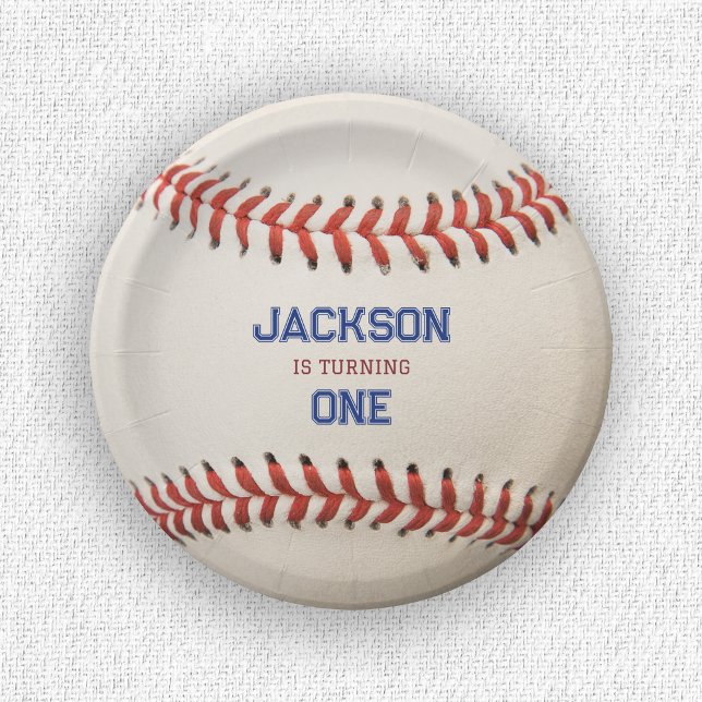 Prato De Papel Beisebol Rookie do Ano Aniversário (Criador carregado)