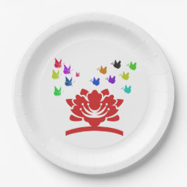 Prato De Papel bela natureza