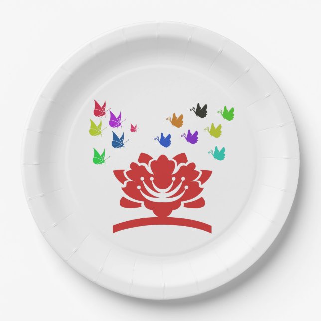 Prato De Papel bela natureza (Frente)