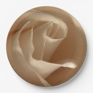 Prato De Papel Beleza Floral Rustic Wedding Cream Rosa Fall