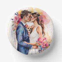 Belo Casal de Casamento com Engraçado