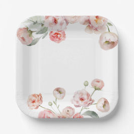 Prato De Papel Belo Chá de fraldas de Pastel