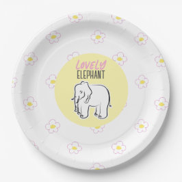 Prato De Papel Belo rosa.