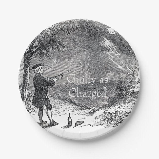 Prato De Papel Ben Franklin Guilty foi acusado (Frente)