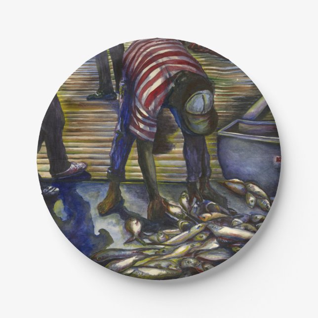 Prato De Papel Bênçãos de Sábado, Ilha Harbour, Bahamas (Frente)