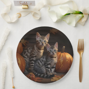 Prato De Papel Bengala Kitten Autumn Delight Pumpkin