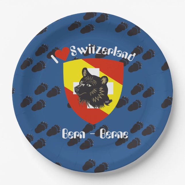 Prato De Papel Bern - Berne - Berna Papierteller (Frente)