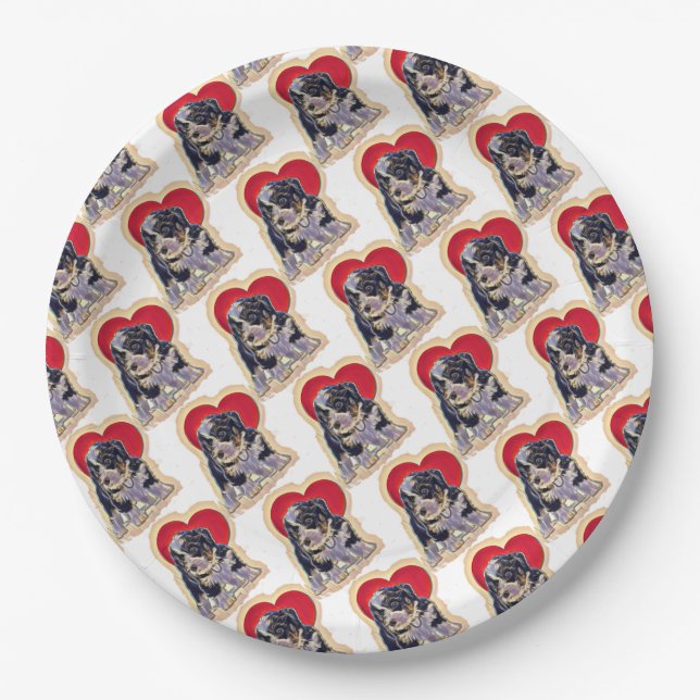 Prato De Papel Bernedoodle Preto-Bonito (Frente)