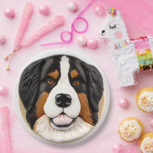 Prato De Papel Bernese Mountain Dog 3D Inspirou