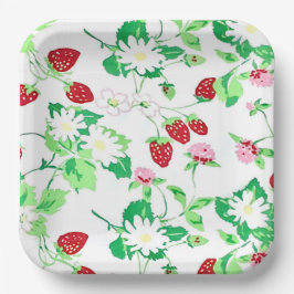 Prato De Papel Berry Birthday Plates