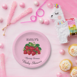 Prato De Papel Berry-licous Baby Shower