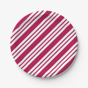 Prato De Papel Berry Red Christmas Paper Plates