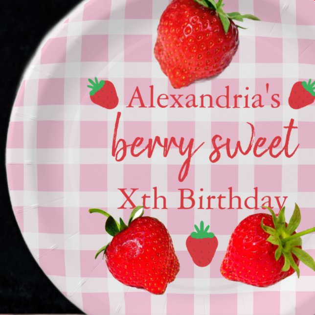Prato De Papel Berry Sweet Birthday (Criador carregado)