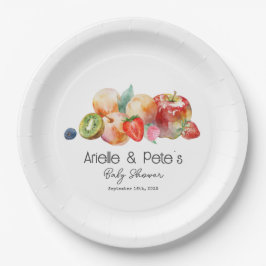 Prato De Papel Berry Sweet Fruit Baby Shower