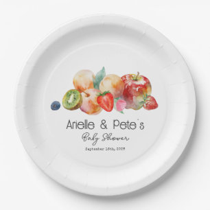 Prato De Papel Berry Sweet Fruit Baby Shower