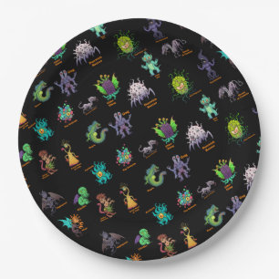 Prato De Papel Bestiário de Cthulhu Lovecraft Mythos Chibi