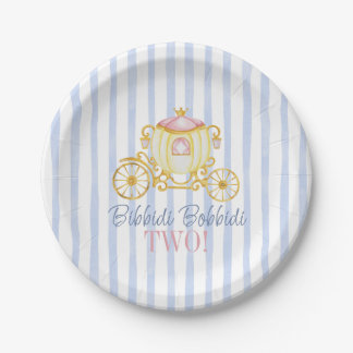 Prato De Papel Bibbidi Bobbidi Boo Dois - Segundo Aniversário da