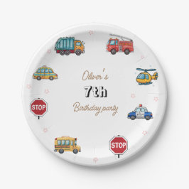 Prato De Papel Bicicleta de Aniversário do Bicho de Boca