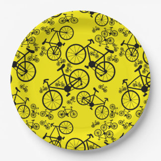 Prato De Papel Bicicletas Grandes e Pequenas