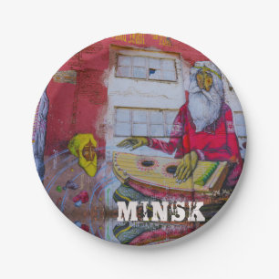 Prato De Papel Bielorrússia Б е л а у р с ь М и  a Minsk н a Graf