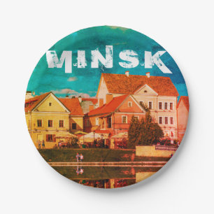 Prato De Papel Bielorrússia Б е л а у р ь с М и н da Minsk с к a 