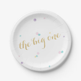 Prato De Papel Big One First Birday Paper Plates