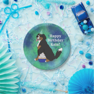 Prato De Papel Birthday Bernese Mountain Dog