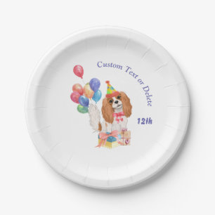 Prato De Papel Birthday Blenheim Cavalier King Charles Spaniel 
