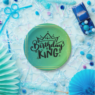 Prato De Papel Birthday King Paper Plates