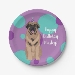 Prato De Papel Birthday Leonberger