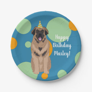 Prato De Papel Birthday Leonberger