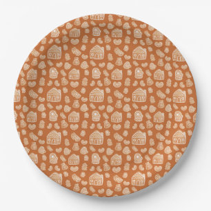 Prato De Papel Biscoitos de pão-de-gengala