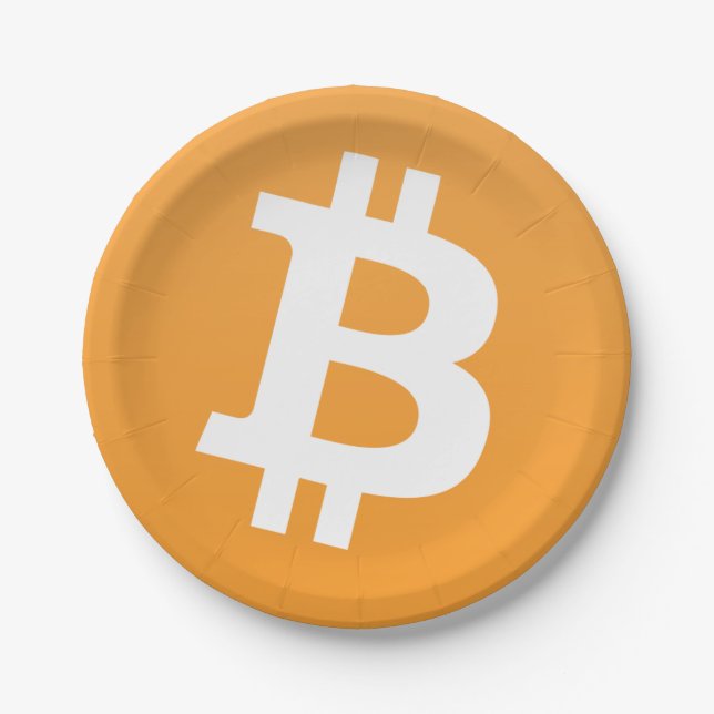 Prato De Papel Bitcoin (Frente)