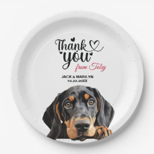 Prato De Papel Black and Tan Coonhound