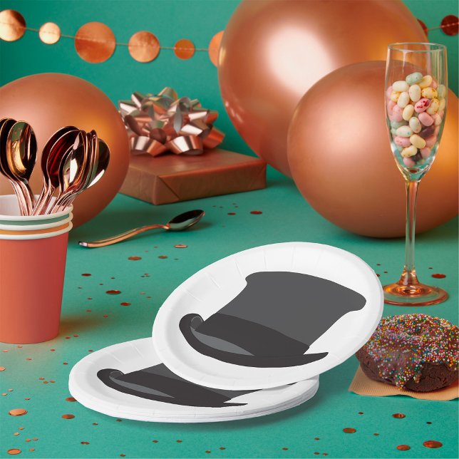 Prato De Papel Black Top Hat (Criador carregado)
