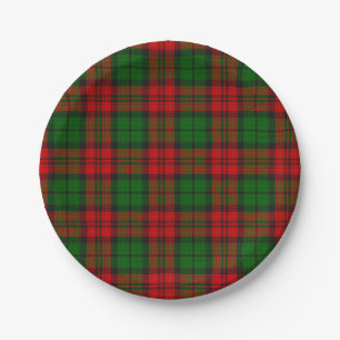 Prato De Papel Blackwatch Campbell Tartan Red Green Xadrez