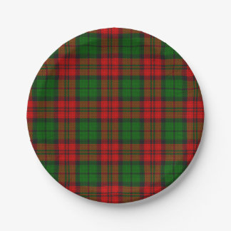 Prato De Papel Blackwatch Campbell Tartan Red Green Xadrez