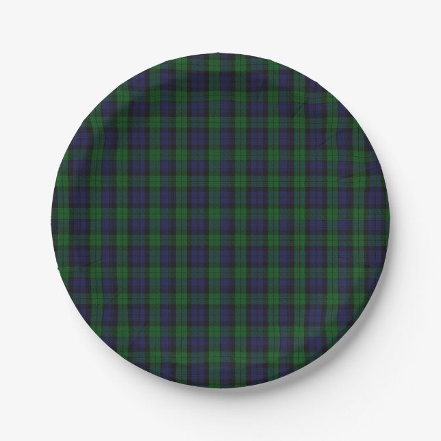Prato De Papel Blackwatch Tartan (Frente)
