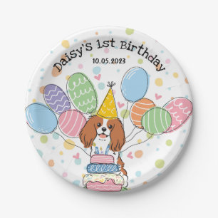 Prato De Papel Blenheim Cavalier King Charles Spaniel Birthday