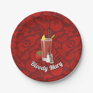Prato De Papel Bloody Mary