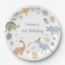 Blue Boy Boho Dinosaur Birthday