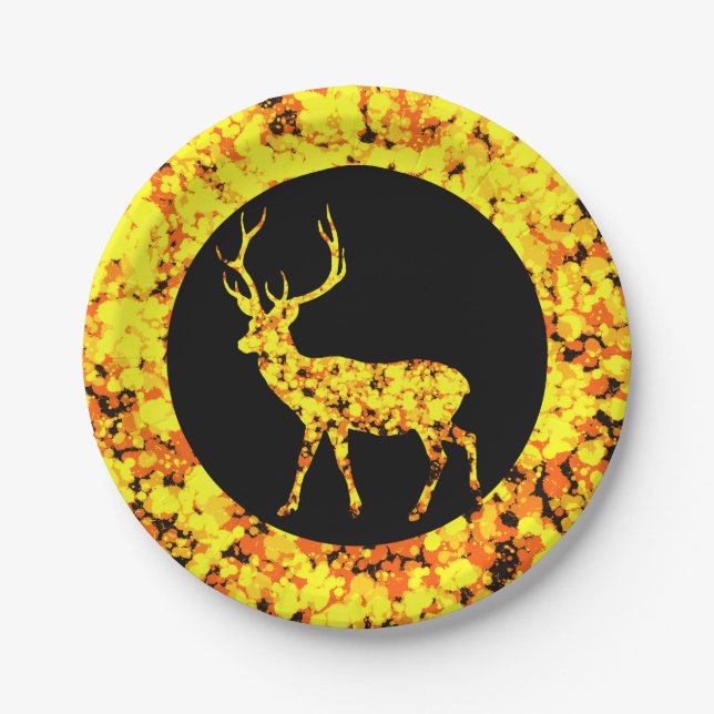 Prato De Papel Blue mermaid Splattered Paint (Frente)