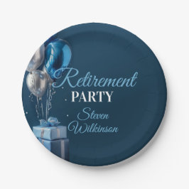Prato De Papel Blue Retirement Party Balloon Gifts
