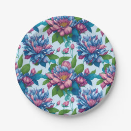 Prato De Papel Blumenmuster: Dahlienzauber -