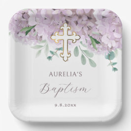 Prato De Papel Blush Hydrangea Baptism