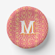Boa Ripple em Rosa + Laranja Personalizado