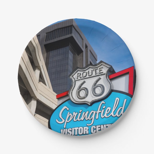 Prato De Papel Boa vinda a Springfield (Frente)