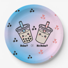 Prato De Papel Boba or No Boba? Bubble Tea Boba Gender Reveal