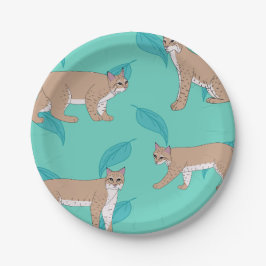 Prato De Papel Bobcats