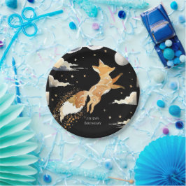 Prato De Papel Boho Adventure Fox Birthday